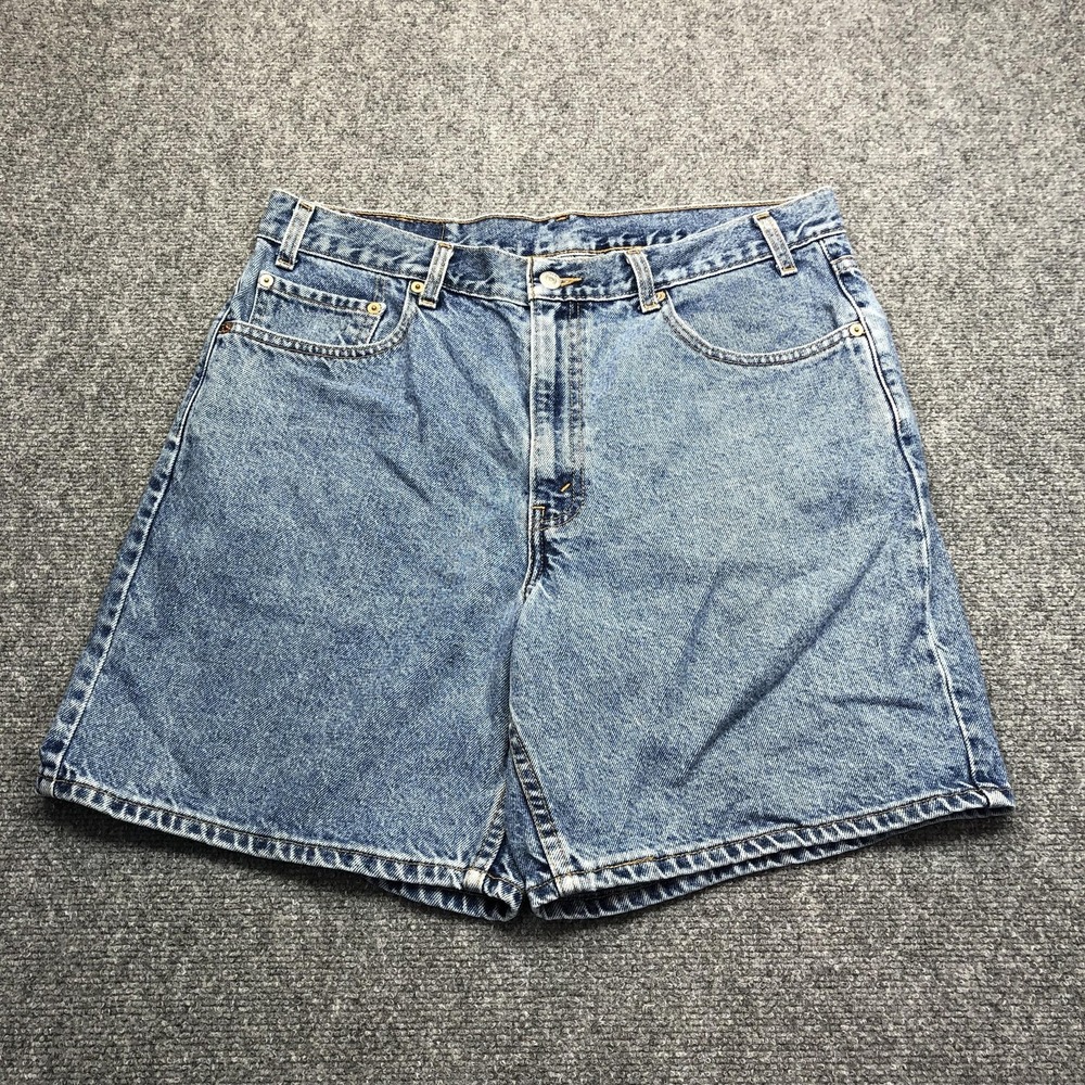 Levis 550 Denim Shorts Mens 36 Blue Relaxed Fit 6 Inseam Bermuda Casual
